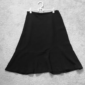 Black midi skirt, size 2